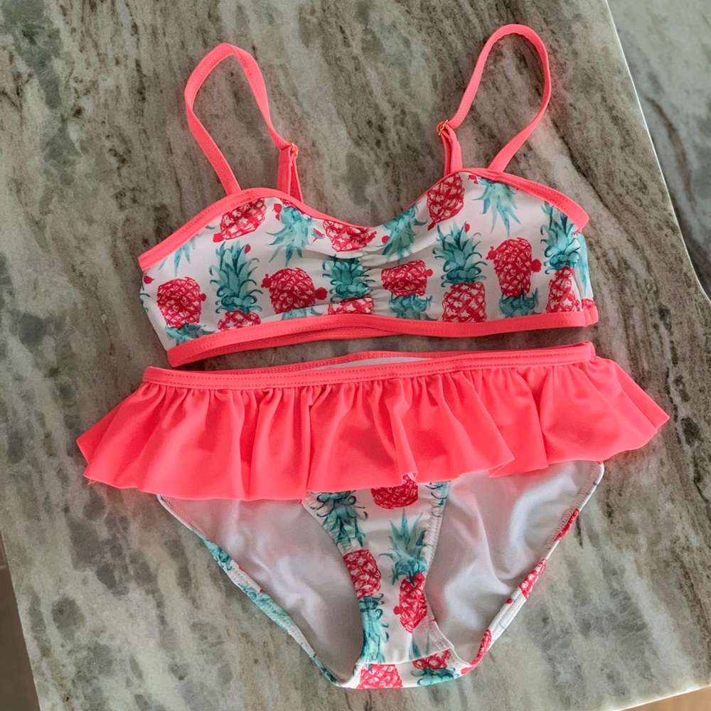 Jantzen Girls Pineapple Bikini. Size 10